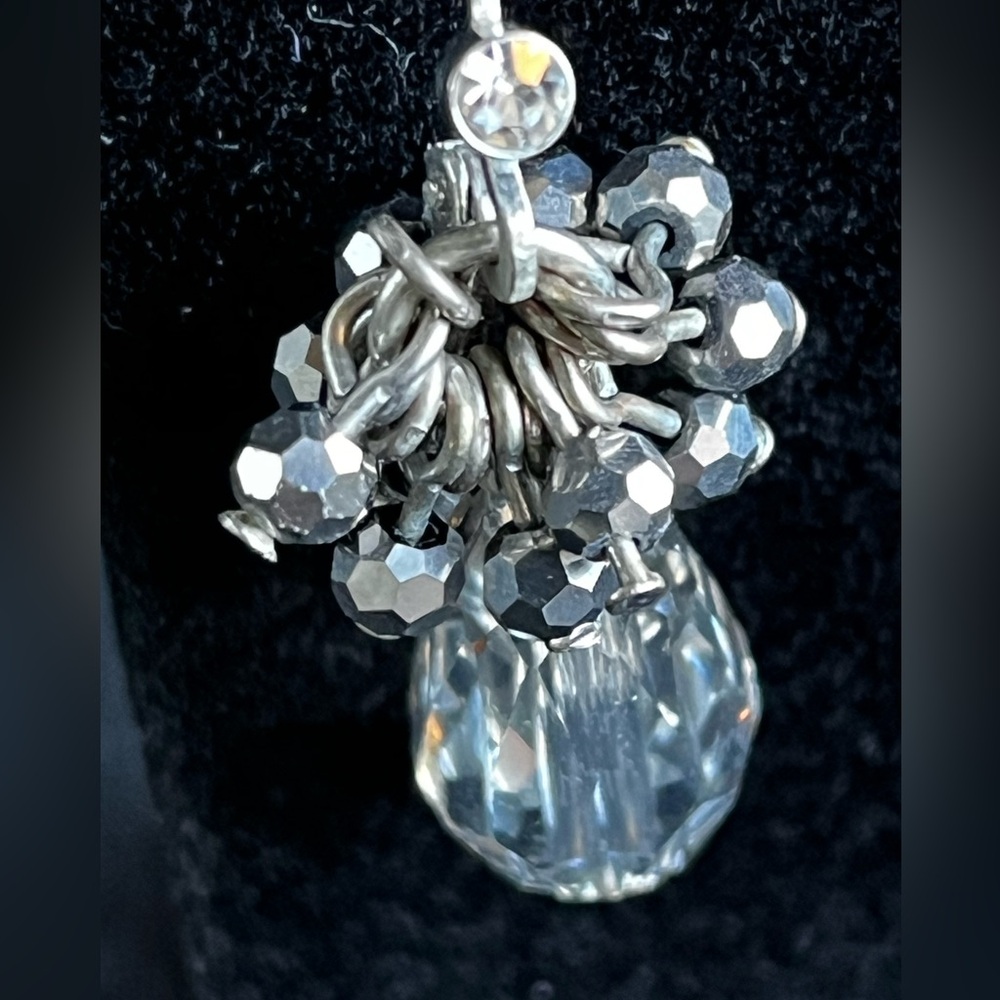 Simply Vera Vera Wang Silver Crystal Cluster Earrings - Picture 4 of 10